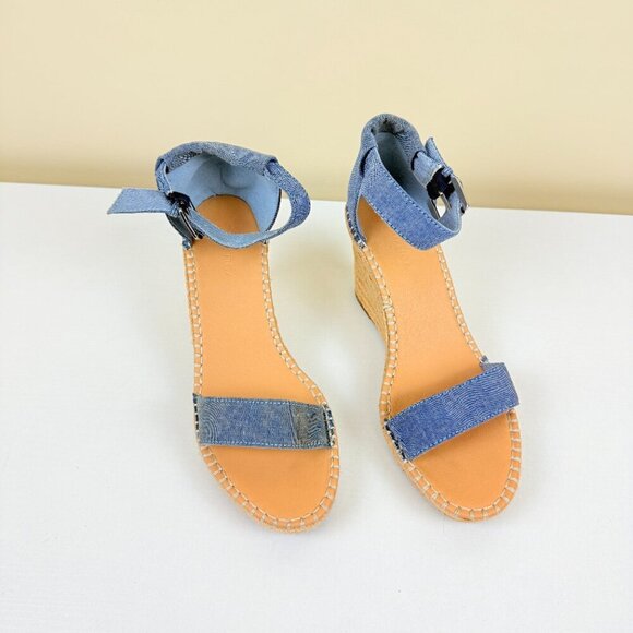 Nautica Shoes - Nautica Denim Espadrille Wedge Sandals w/ Ankle Strap | 9.5